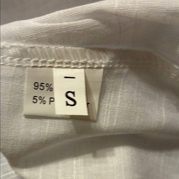 🆕 White Long Sleeve Tie-Front Blouse size small - Picture 5 of 5